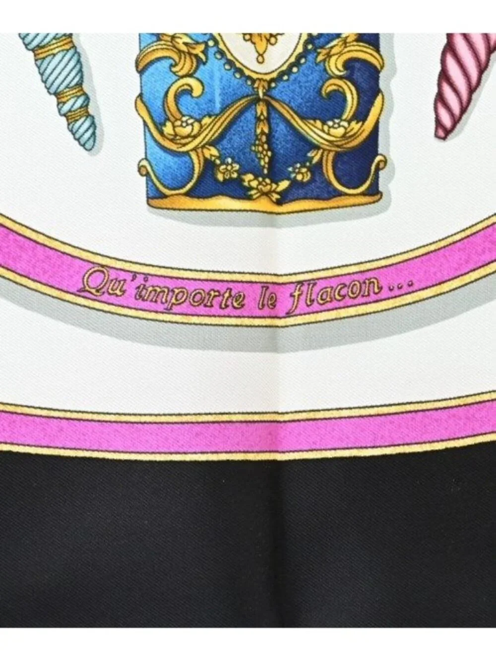 Hermes Bandana Scarf Navy
